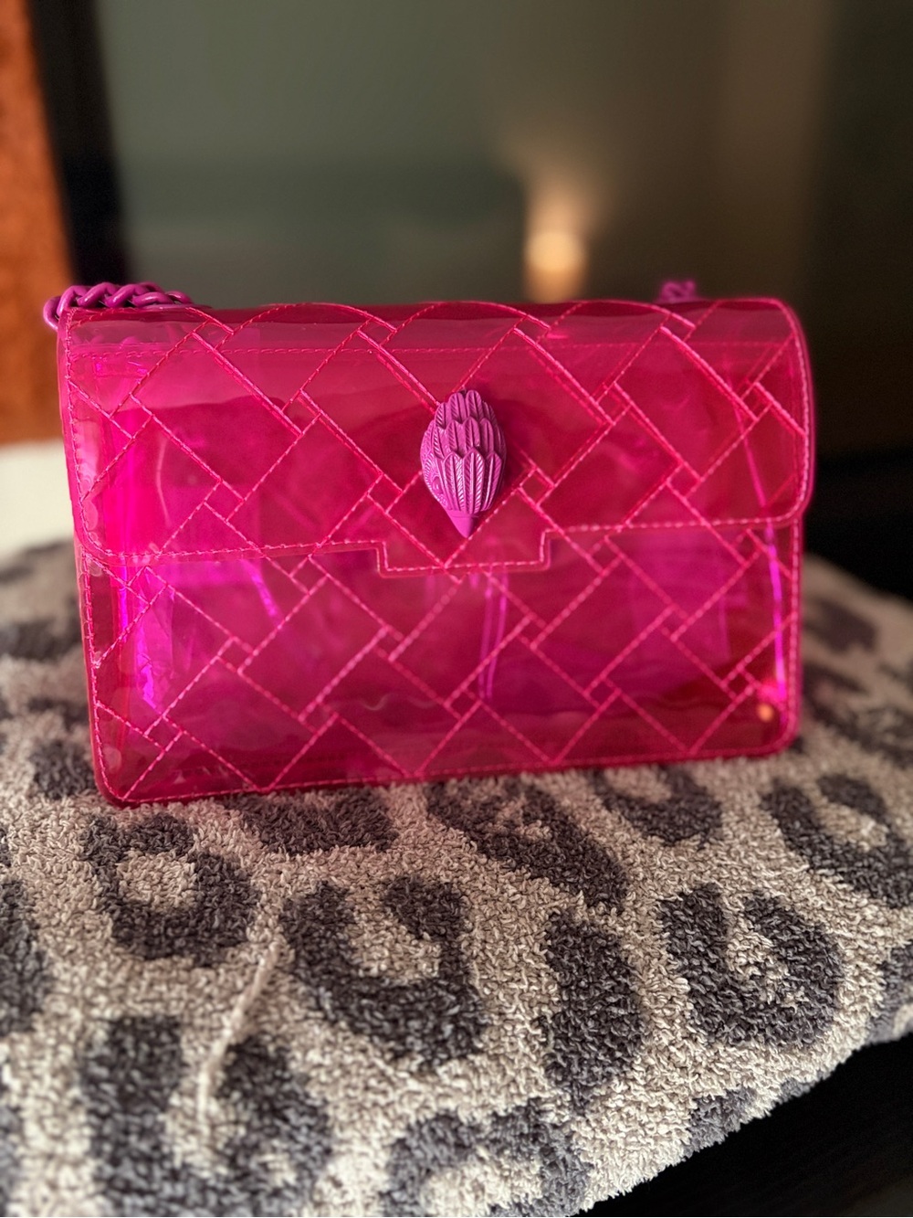 Kurt Geiger Kensington vinyl jelly bag